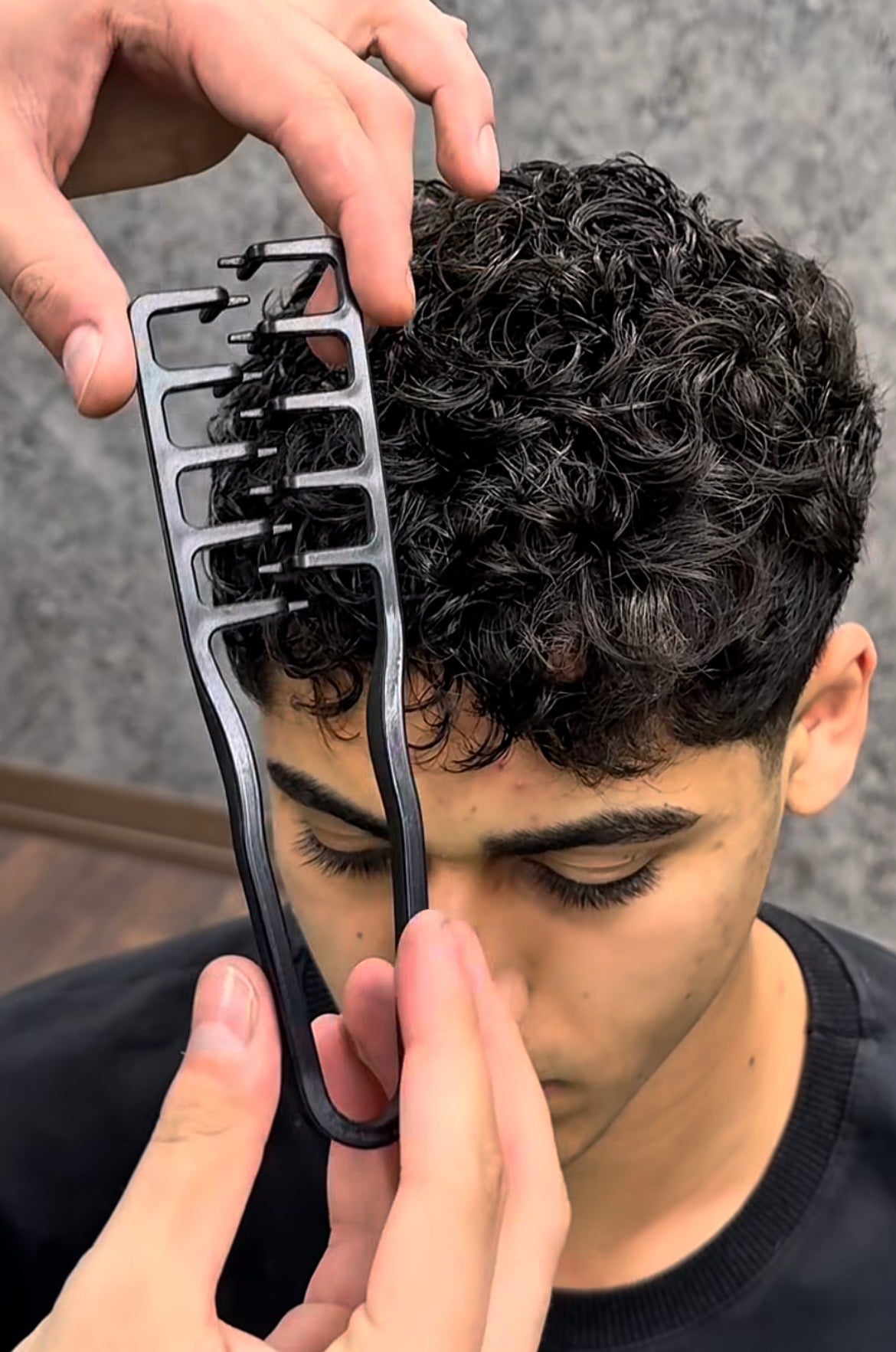 Volumen-Styling-Tool für Männer | Breitzahn-Kamm für volles & gepflegtes Haar