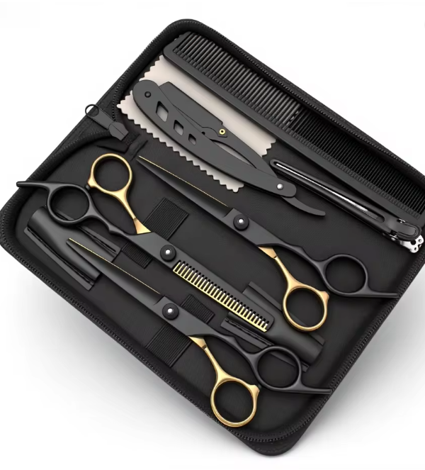 Premium Friseur Scheren Set – Professionelles Haarschneide-Kit mit Rasiermesser & Zubehör