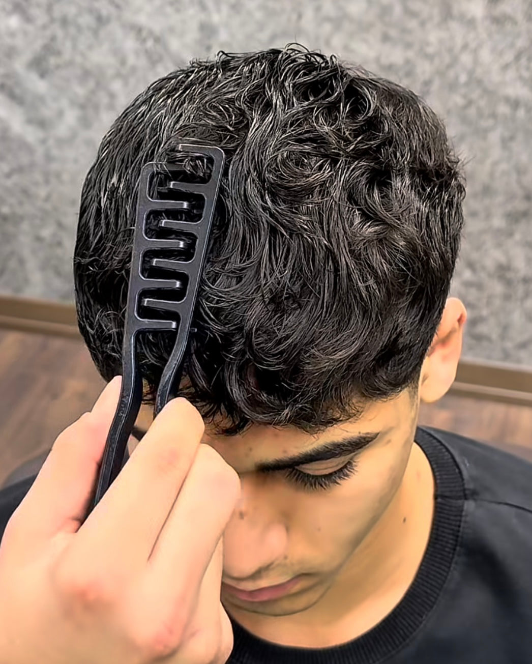 Volumen-Styling-Tool für Männer | Breitzahn-Kamm für volles & gepflegtes Haar