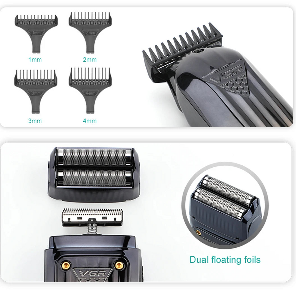 Barber Edition – Professionelles 3-in-1 Haarschneider Set | Präzise, Kabellos & Hautfreundlich