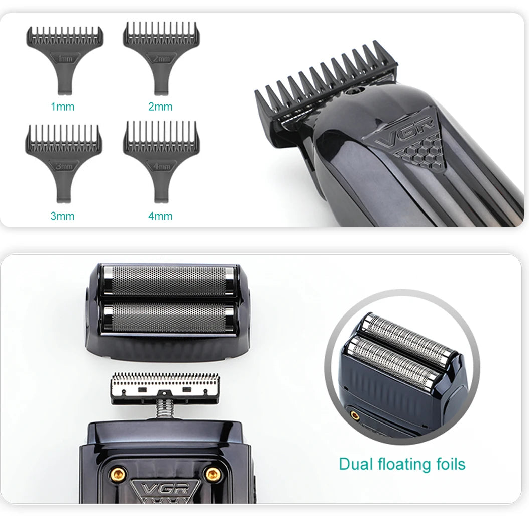 Barber Edition – Professionelles 3-in-1 Haarschneider Set | Präzise, Kabellos & Hautfreundlich